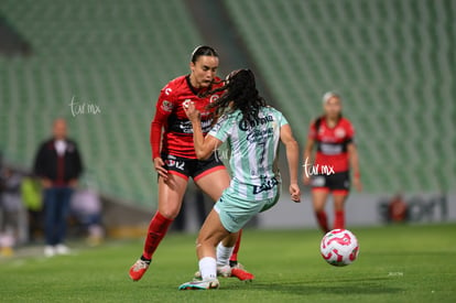 Doménica Rodríguez, Daphne Herrera | Santos Laguna vs Club Tijuana femenil