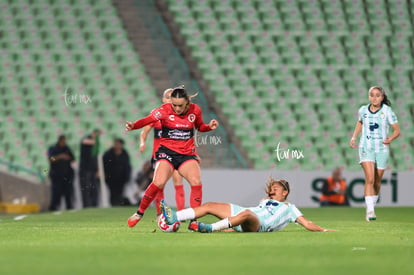 Kimberli Gómez, Daphne Herrera | Santos Laguna vs Club Tijuana femenil