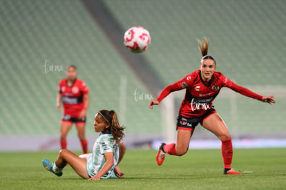 Kimberli Gómez, Daphne Herrera | Santos Laguna vs Club Tijuana femenil