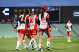 festejo de gol, Daniela Delgado, Esbeydi Salazar, Damaris Go @tar.mx