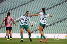 festejo de gol, Mayra Santana, Lia Romero @tar.mx