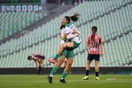 festejo de gol, Lia Romero, Mayra Santana @tar.mx