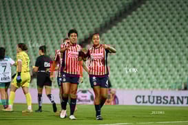 festejo de gol, Casandra Montero, Kinberly Guzmán @tar.mx