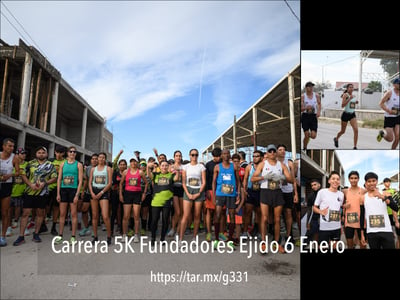 galería de Carrera 5K Fundadores Ejido 6 Enero