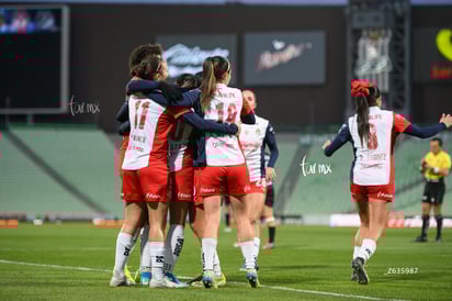 festejo de gol » Santos Laguna vs Chivas Guadalajara femenil
