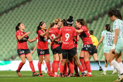 celebración gol » Santos Laguna vs Club Tijuana femenil