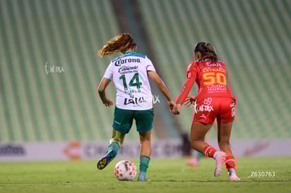 Kimberli Gómez, Nubia Estrada | Santos Laguna vs Necaxa femenil
