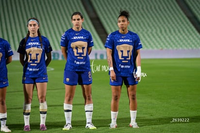 Nayely Bolaños, Silvana Flores, Liced Serna | Santos Laguna vs Pumas UNAM femenil