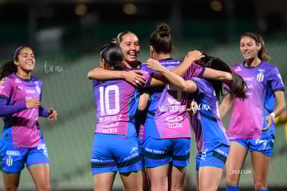 festejan gol, Merel Van Dongen » Santos Laguna vs Rayadas J13