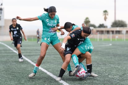 Karen Mendoza, Britany Hernández, Karoll Lopez | Santos Laguna vs Leon sub 19