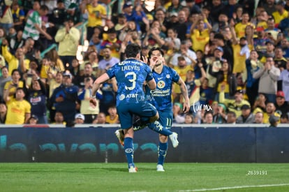 festejo gol Victor Dávila, Víctor Dávila, Israel Reyes | Santos Laguna vs América