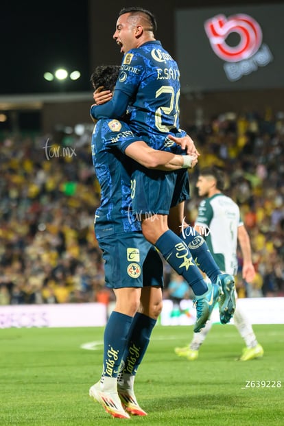 festejo de gol, Erick Sánchez | Santos Laguna vs América