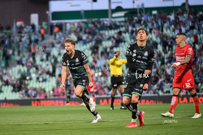 festejo gol, Bruno Barticciotto | Santos Laguna vs Atlas J8