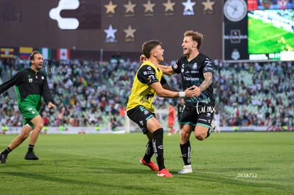 festejo gol, Bruno Barticciotto | Santos Laguna vs Atlas J8