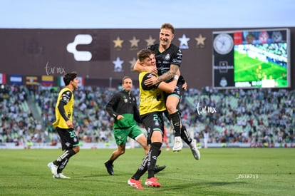 festejo gol, Bruno Barticciotto | Santos Laguna vs Atlas J8