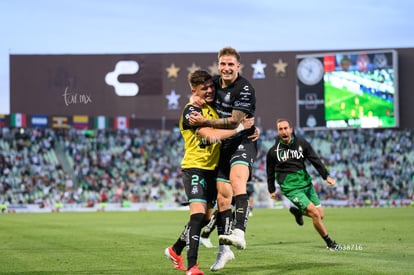 festejo gol, Bruno Barticciotto | Santos Laguna vs Atlas J8