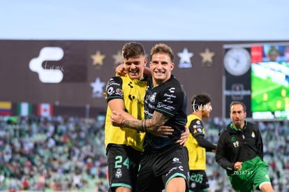 festejo gol, Bruno Barticciotto | Santos Laguna vs Atlas J8