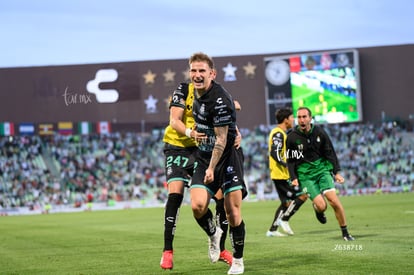 festejo gol, Bruno Barticciotto | Santos Laguna vs Atlas J8