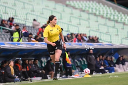 Melanie Villavicencio, árbitro | Santos Laguna vs Chivas Guadalajara femenil