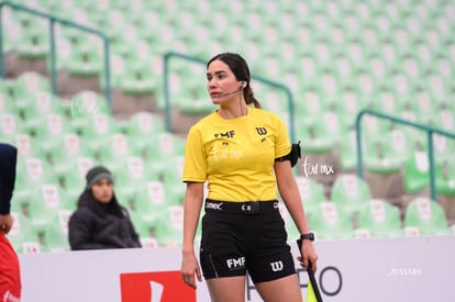 Melanie Villavicencio, árbitro | Santos Laguna vs Chivas Guadalajara femenil