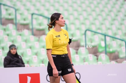 Melanie Villavicencio, árbitro | Santos Laguna vs Chivas Guadalajara femenil