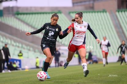 Kimberli Gómez, Angélica Torres | Santos Laguna vs Chivas Guadalajara femenil