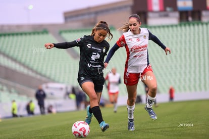 Kimberli Gómez, Angélica Torres | Santos Laguna vs Chivas Guadalajara femenil