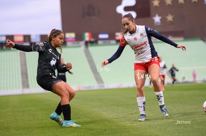 Kimberli Gómez, Angélica Torres | Santos Laguna vs Chivas Guadalajara femenil