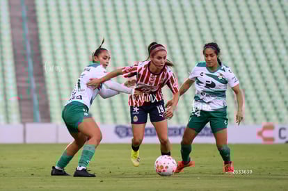 Daniela Delgado, Dania Padilla, Mayra Santana | Santos Laguna vs Chivas Guadalajara