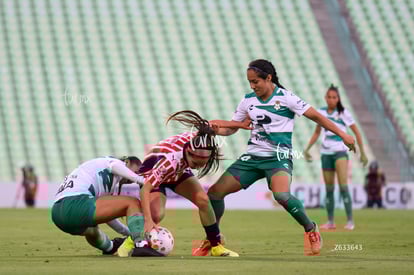 Daniela Delgado, Dania Padilla, Mayra Santana | Santos Laguna vs Chivas Guadalajara