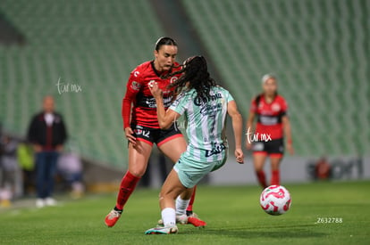 Doménica Rodríguez, Daphne Herrera | Santos Laguna vs Club Tijuana femenil