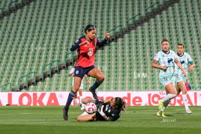 Gabriela Herrera, Aerial Chavarin | Santos Laguna vs Cruz Azul femenil