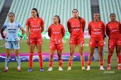 Ana Torres, Fátima Bracamonte, Avril Navarro, Nubia Estrada | Santos Laguna vs Necaxa femenil