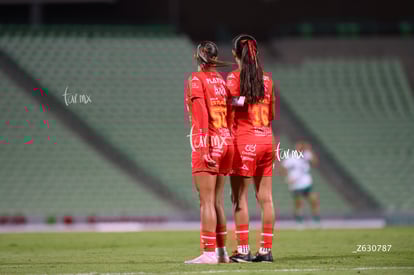 Samantha Calvillo, Nubia Estrada | Santos Laguna vs Necaxa femenil