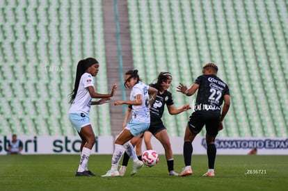 Yirleidis Quejada, Doménica Rodríguez, Vivian Ikechukwu | Santos Laguna vs Pachuca femenil