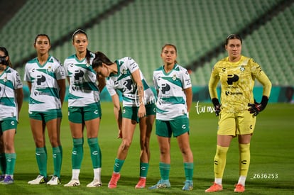 Karla Rodriguez, María Peraza, Lia Romero, Kimberli Gómez, | Santos Laguna vs Puebla femenil