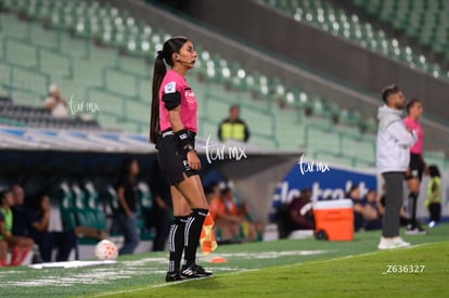Fernánda Juárez, árbitra | Santos Laguna vs Puebla femenil