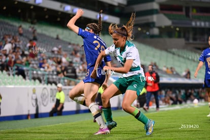 Kimberli Gómez, Silvana Flores | Santos Laguna vs Pumas UNAM femenil