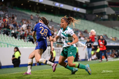 Kimberli Gómez, Silvana Flores | Santos Laguna vs Pumas UNAM femenil