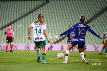Kimberli Gómez, Cristina Torres | Santos Laguna vs Pumas UNAM femenil