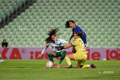 Areli Reyes, Ximena Rios, Alexa Hernández | Santos Laguna vs Pumas UNAM femenil