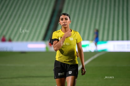 Fernanda Juárez, árbitro | Santos Laguna vs Rayadas J13