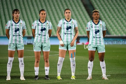 Frida Cussin, Yessenia Novella, Vivian Ikechukwu, Alessandra | Santos Laguna vs Rayadas J13