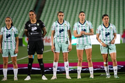 Gabriela Herrera, Lia Romero, Michelle González, Doménica Ro | Santos Laguna vs Rayadas J13