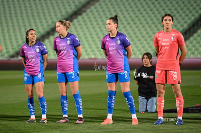 Ana Martínez, Merel Van Dongen, Paola Manrique, Christina Bu | Santos Laguna vs Rayadas J13