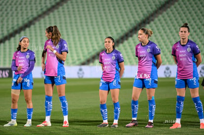 Ana Martínez, Merel Van Dongen, Samantha Simental, Christina | Santos Laguna vs Rayadas J13