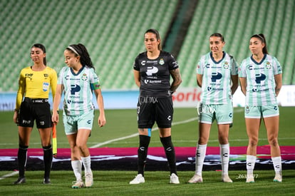 Gabriela Herrera, Michelle González, Doménica Rodríguez, Lia | Santos Laguna vs Rayadas J13