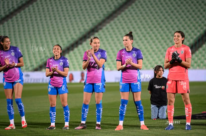 Ana Martínez, Merel Van Dongen, Paola Manrique, Christina Bu | Santos Laguna vs Rayadas J13