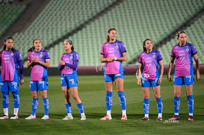 Daniela Monroy, Ana Martínez, Samantha Simental, Fátima Serv | Santos Laguna vs Rayadas J13