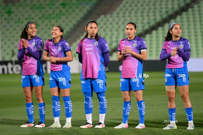 Diana García, Dania Pérez, Daniela Monroy, Fátima Servín, Sa | Santos Laguna vs Rayadas J13